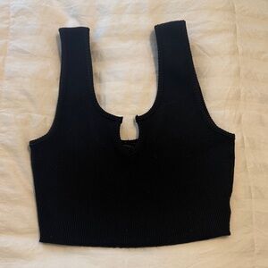 Cotton Candy Midnight Black Knit Tank